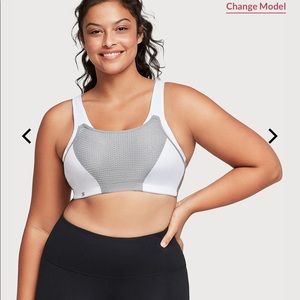 34F Glamorise Custom Control Sports Bra